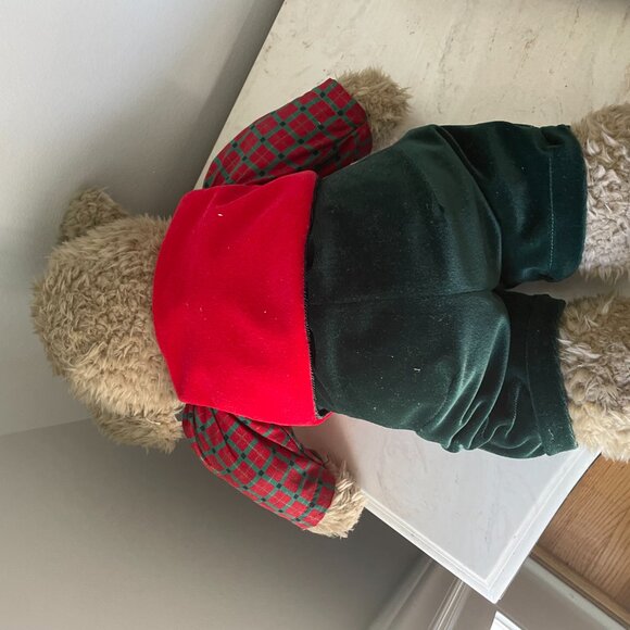 Toys R Us 1994 Christopher & Holly Christmas Bear 20 inches tall large teddy - Picture 3 of 5